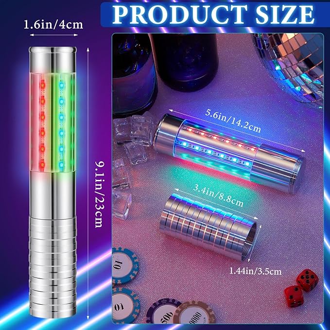 Civaner Upgrade 4 Pcs Bottle Service Lights LED Strobe Baton Bottle Girl Lights - Image 2