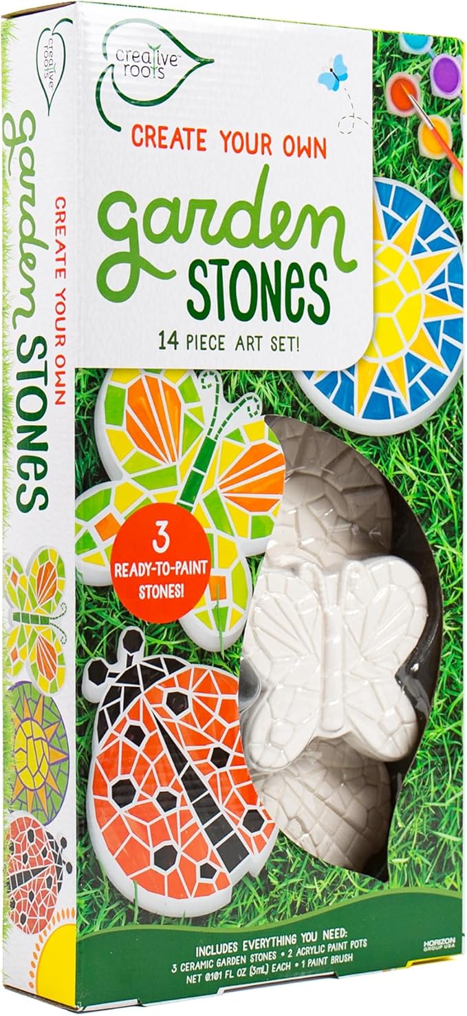 Creative Roots Paint Your Own Butterfly, Ladybug & Sun Stepping Stone by - Image 6