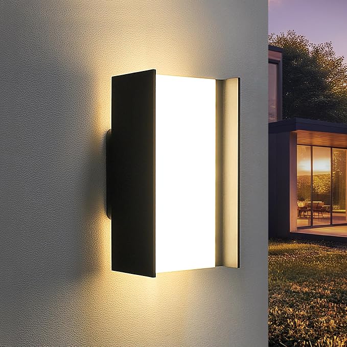 20W Outdoor Wall Sconces, Modern LED Outdoor Wall Light, Up Down Waterproof by PLUSLED