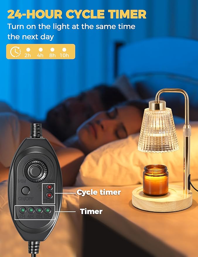 Candle Warmer Lamp with Timer Dimmable, Birthday Gifts - Image 4
