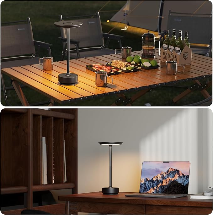 2 Pack Rechargeable Table Lamps Cordless, Portable 5000mAh Outdoor Table Light - Image 6