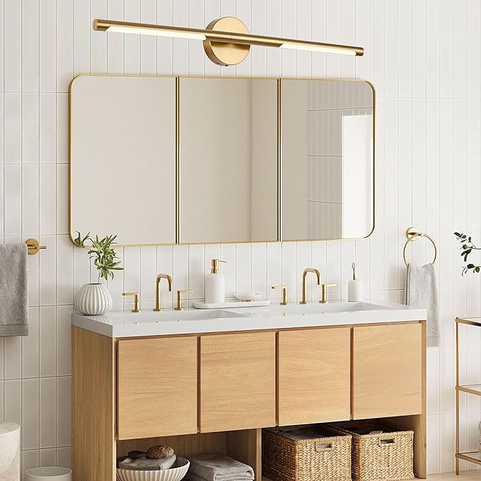 BONLICHT 30 inch LED Vanity Light Brushed Brass 5 Color Temperature Dimmable - Image 8