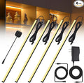 JUSJUBR Black Display Shelf Lighting, 4 Pack x12 Inch Display Lights by Jusjubr
