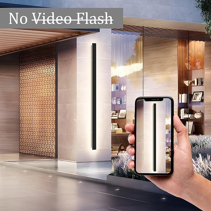2 Pack 47.2In Long Outdoor LED Wall Lights IP65 Waterproof Black Modern - Image 7