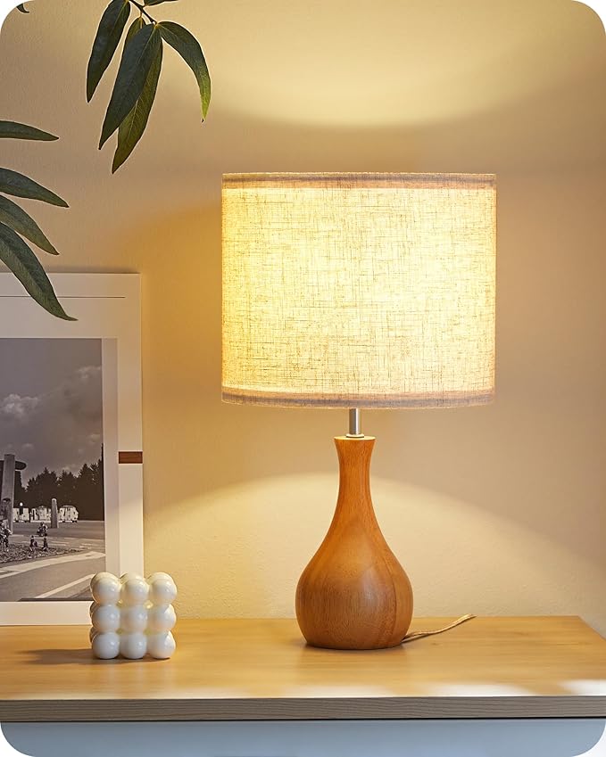 Small Table Lamp, 14.2" Cute Little Desk Lamp by GOEBLESON