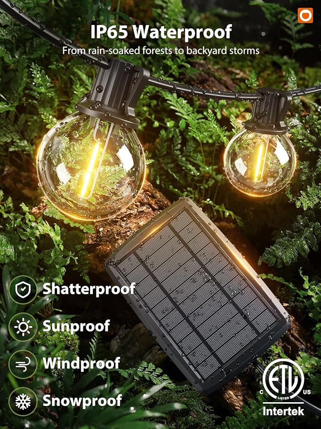 addlon 150FT Solar String Lights Outdoor Waterproof - Image 3