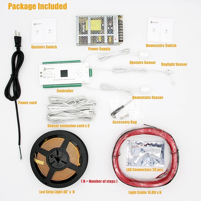 RW-5630 Motion-Activated LED Stair Lighting Kit - Image 5