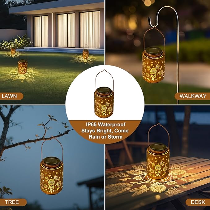 Sunflower Solar Lanterns, Birthday Gifts - Image 7