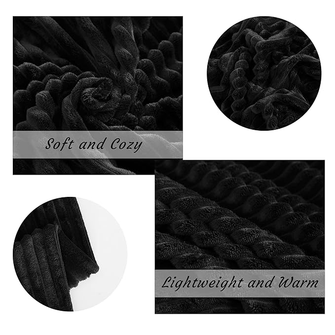 NTBAY Plush Flannel Twin Bed Blanket, 60X80 Inches Soft and Warm Lightweight - Image 6