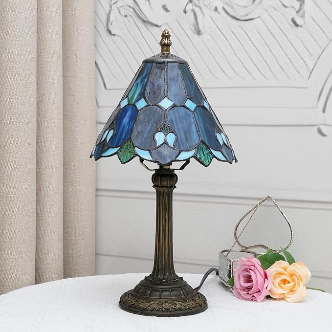 Tiffany Lamp Bedside Table Lamp-Nightstand, Stained Glass Lamp - Image 6