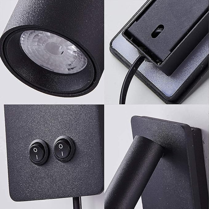 LED wall lamp and reading light two-in-one multifunctional wall sconces. LED - Image 7