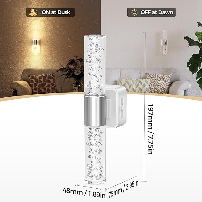 DORESshop LED Night Light, Rotating Night Lights Plug into Wall, Auto Light - Image 3