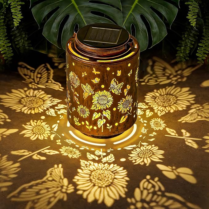 Sunflower Solar Lanterns, Birthday Gifts by Adebime