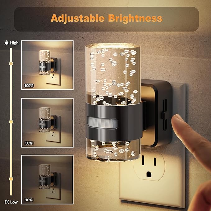 JandCase Motion Sensor Night Light, Night Lights Plug Into Wall, 3000k LED - Image 3
