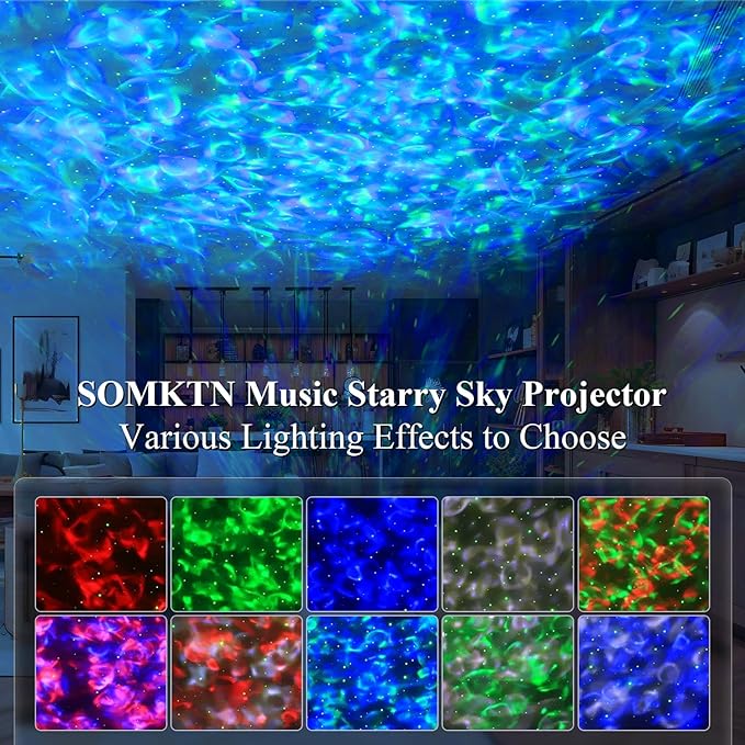 Star Projector Galaxy Light Projector, Ocean Wave Projector - Image 2