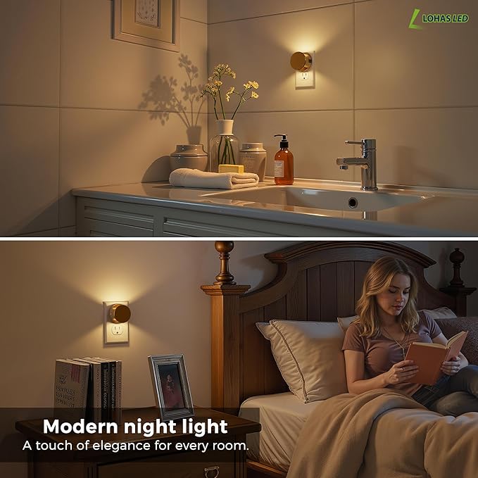 L LOHAS LED Night Lights Plug into Wall, Plug in Night Light - Image 4