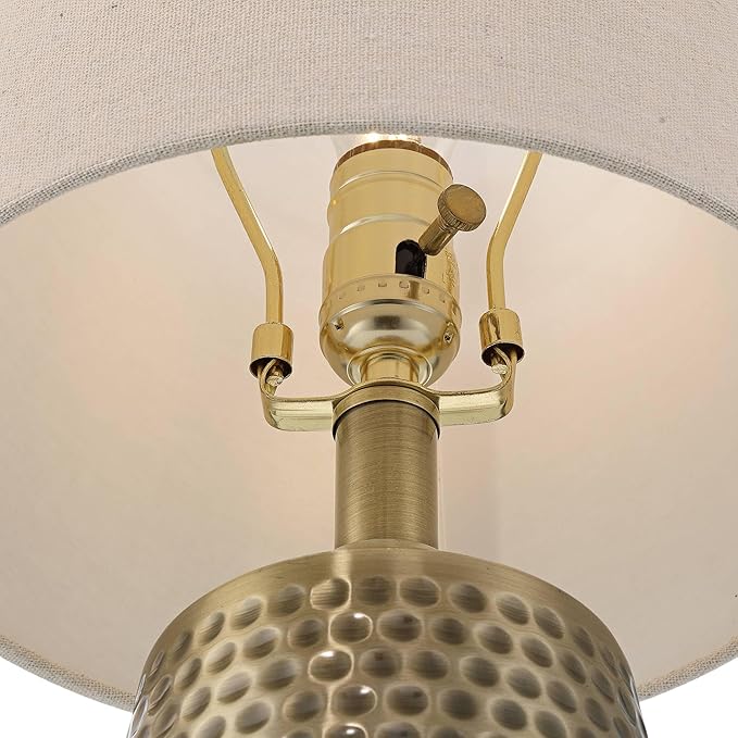 360 Lighting Argus 16 1/4" High Small Modern Accent Table Lamp Gold Textured - Image 9