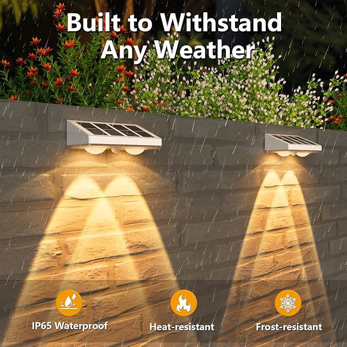 NIORSUN Solar Fence Lights, 16 Pack Solars Deck Light, Warm White Color - Image 4