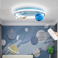 Astronaut Ceiling Light Fixture 20" Dimmable Kids Flush Mount Ceiling Lights by ShineLUEST