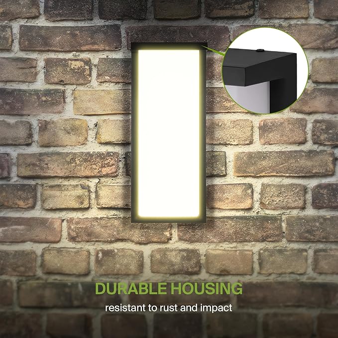 ASD LED 14" Outdoor Wall Light, Front Door House Sconce | 3CCT, Waterproof - Image 7