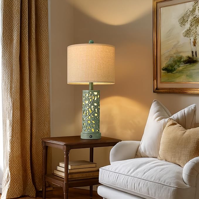 OYEARS 22'' Table Lamp Set of 2 - Image 4