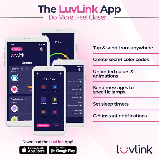 LuvLink Friendship Lamps No Subscription WiFi Touch Lamp - Image 4