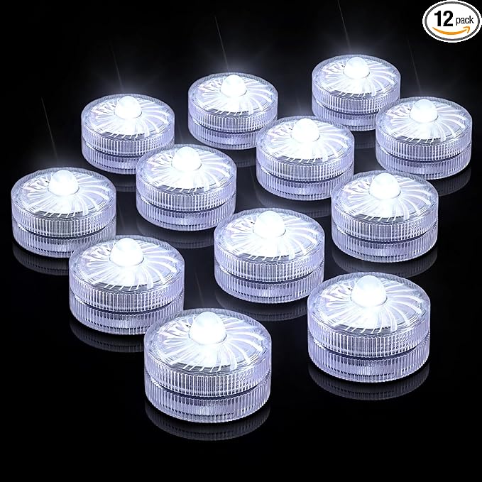 HL Submersible LED Light, 100 Hours Waterproof Flameless Led Lights Battery by HLHappinessLight