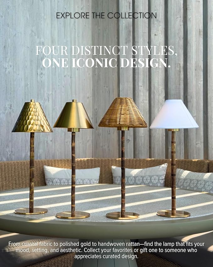 Bamboo Cordless LED Table Lamp – Rechargeable 24-Hour Battery, Dimmable Warm - Image 8
