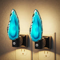 JandCase Night Lights Plug into Wall, Agate Night Light, 2 Pack Dimmable Night by JandCase