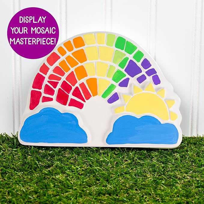 Creative Roots Paint Your Own Rainbow Stepping Stone Craft Kits - Image 7