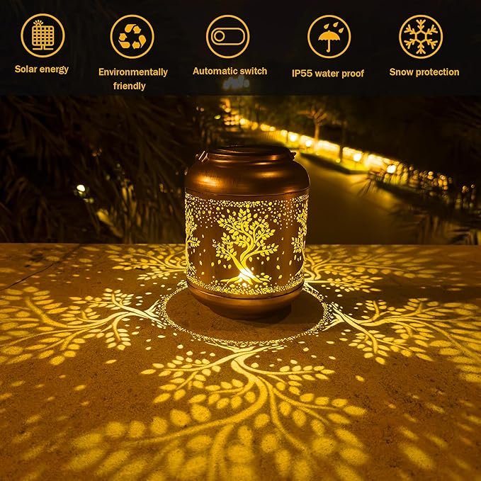 Solar Lanterns Outdoor Waterproof, Birthday Gifts - Image 4