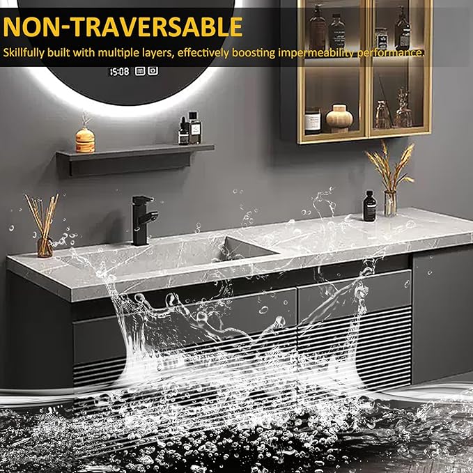 Modern Wood Bathroom Vanity - Image 7