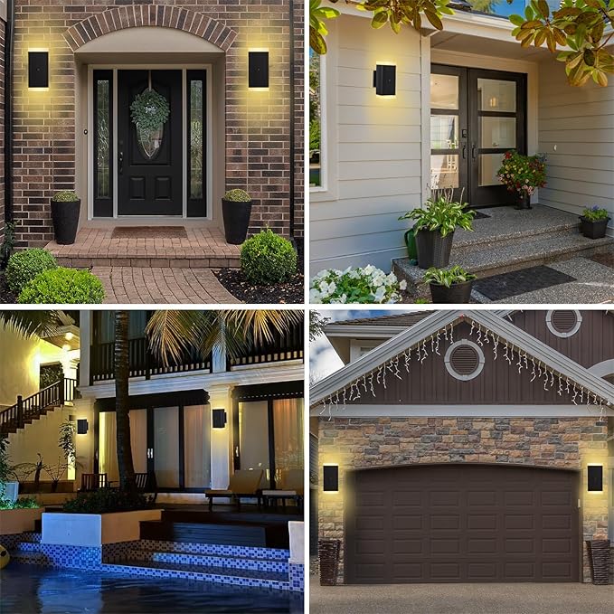 Outdoor Wall Light, ZUUKOLE Waterproof Exterior Wall Sconce, Anti-Rust Aluminum - Image 6