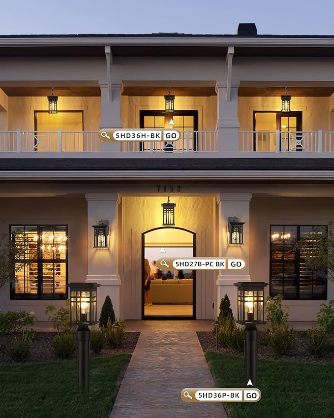 Dusk to Dawn Sensor Outdoor Wall Sconces - Image 7