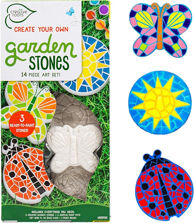 Creative Roots Paint Your Own Butterfly, Ladybug & Sun Stepping Stone by by CreativeRoots