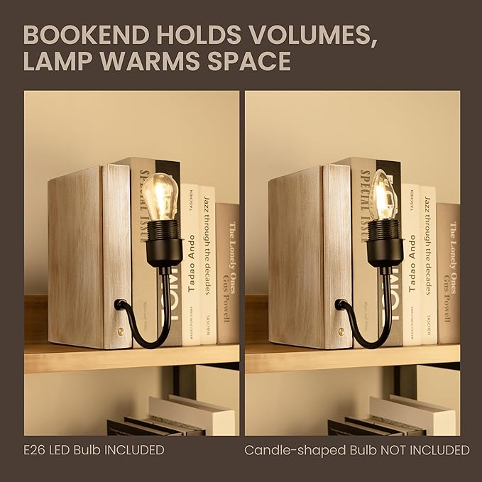 AELS Wooden Bookshelf Lamp - Image 5