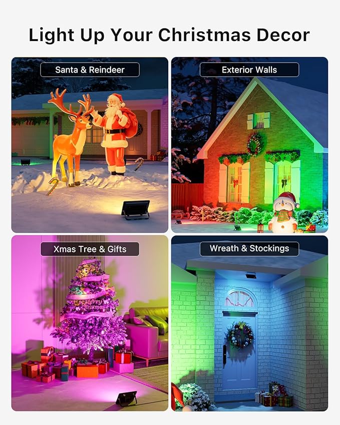 4 Pack 50W Led Flood Lights 500W Equi Color Changing - Image 6