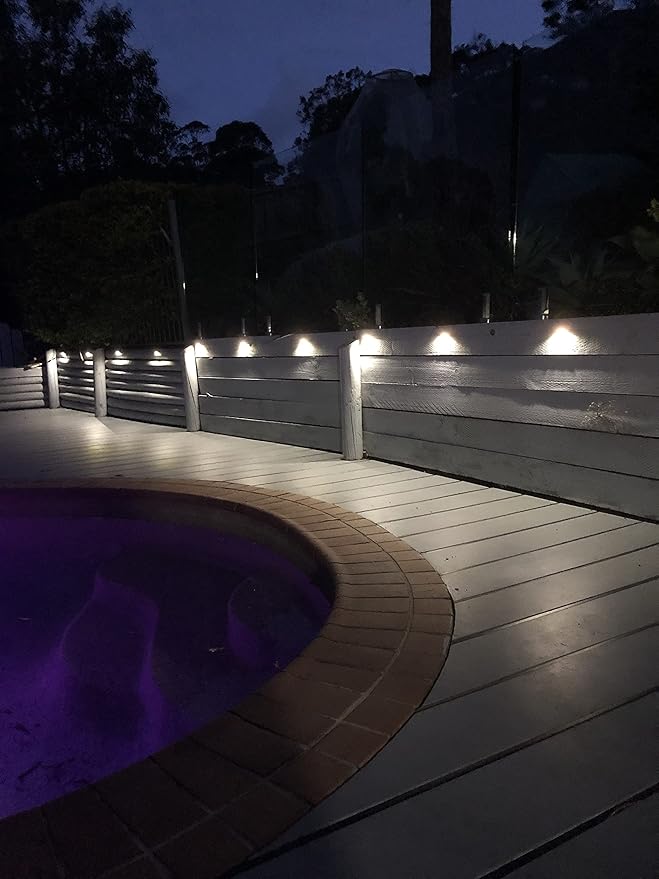 FVTLED Pack of 10 Low Voltage LED Deck Lights kit Φ1.38 Outdoor Garden Yard - Image 9