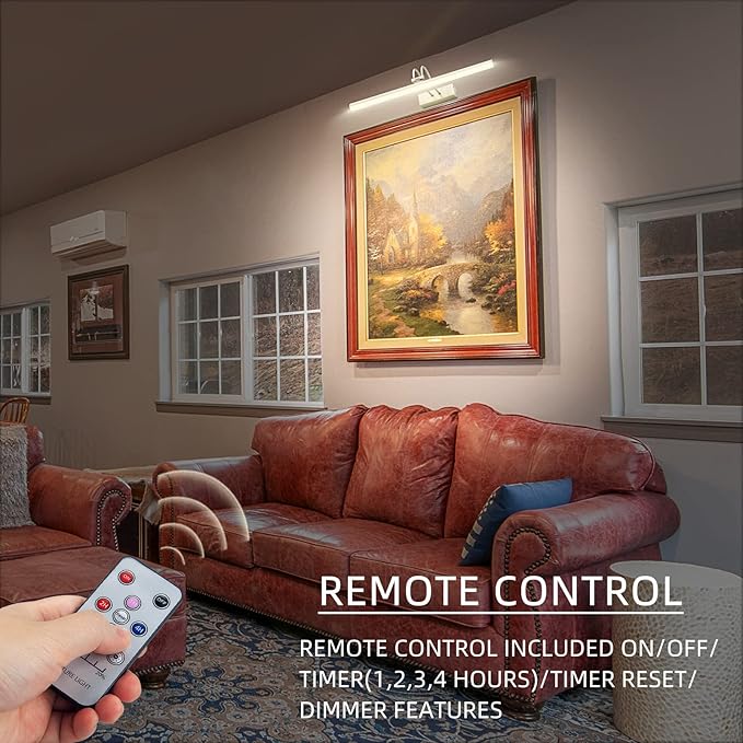 Picture Light, Picture Lights for Wall Cordless, Battery Wall Lights for - Image 3