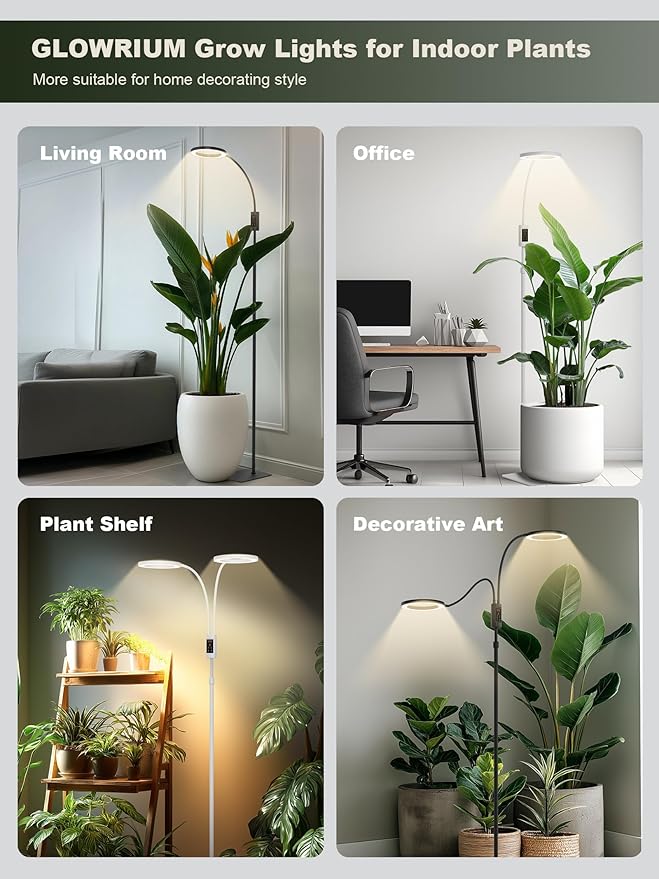 GLOWRIUM Smart Grow Lights for Indoor Plants, 48W Full Spectrum Plant Lights - Image 7