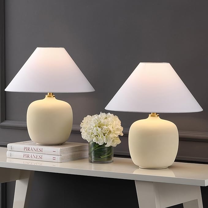 JONATHAN Y JYL5600B-SET2 Delphi 18.25" Minimalist Scandinavian Resin/Iron LED - Image 7
