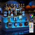 LED Lighted Liquor Bottle Display Shelf, 24 Inch Bar Display Shelf, DIY by Cubehom