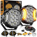 Auxbeam 5In V-Ultra Series 172W LED Light Pods, Offroad Round Driving Light by Auxbeam