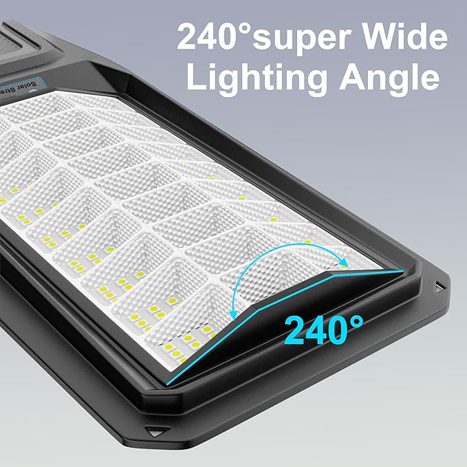 loyoele Solar Street Light Outdoor Waterproof Dusk to Dawn, 9800W Solar Parking - Image 7