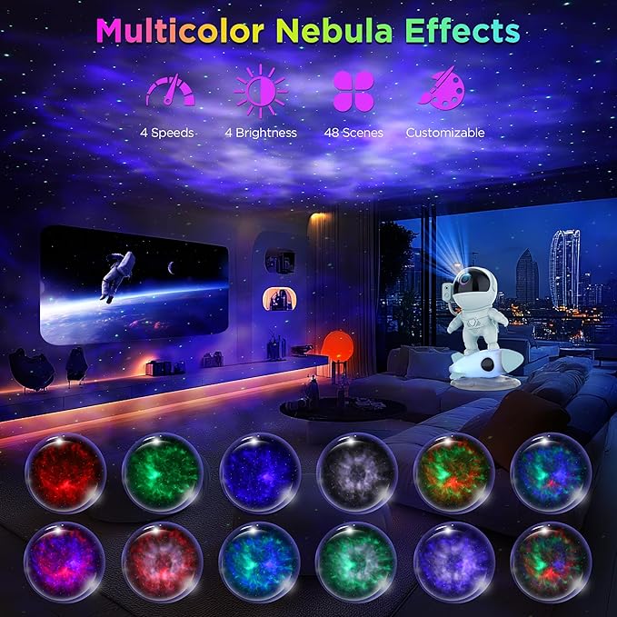 Astronaut Galaxy Projector for Bedroom, Star Projector Galaxy Light - Image 2