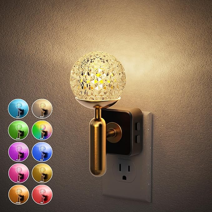 JandCase Night Light, Night Lights Plug into Wall, Color Change RBG Nightlight by JandCase