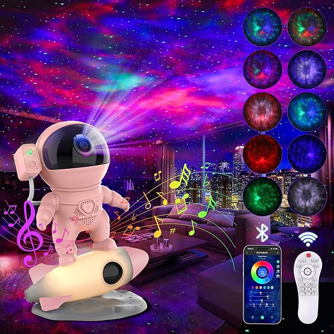 Astronaut Galaxy Projector for Bedroom, Star Projector Galaxy Light by FlyLily