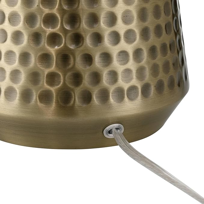 360 Lighting Argus 16 1/4" High Small Modern Accent Table Lamp Gold Textured - Image 7
