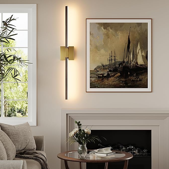 36 Inch Rechargeable Battery Operated Wall Sconce Set 2, 8000mAh Cordless - Image 7