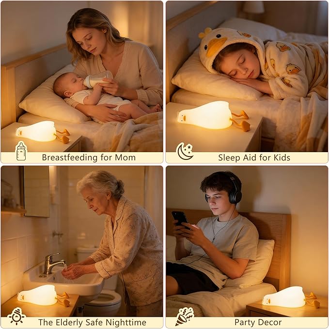 Lying Flat Duck Night Light, Cute White Elephant Gifts, Existential Crisis Duck - Image 7